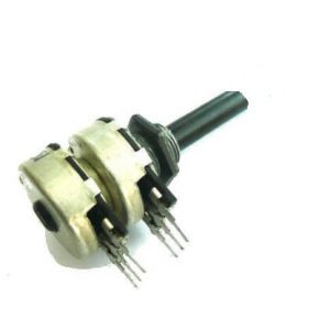 100K LIN METALNI STEREO POTENCIOMETAR