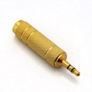 ADAPTER 3,5mm MUSKI- 6,3mm ZENSKI STEREO /POZLACENI