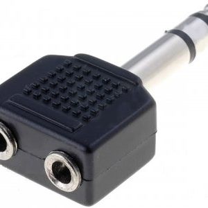 ADAPTER 6,3mm MUSKI- 2X3,5mm ZENSKI