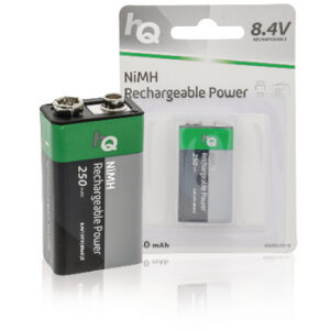 BATERIJA 9V 250MAH HQ-NIMH-9V-01