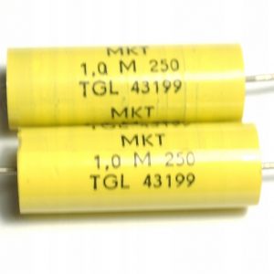 BLOK KONDENZATOR 1uF 250V  MKT AXIAL