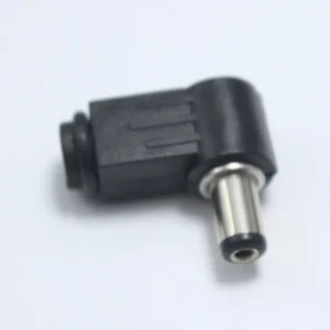 KONEKTOR DC MUSKI KABLOVSKI PLASTICNI 2,1mm POD UGLOM