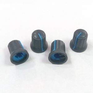 DUGME ZA POTENCIOMETAR PLASTICNO SIVO-PLAVO
