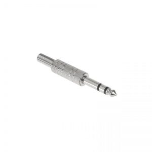 KONEKTOR 6,3mm MUSKI KABLOVSKI METALNI STEREO