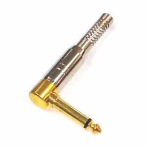 KONEKTOR 6,3mm MUSKI KABLOVSKI MONO POD UGLOM