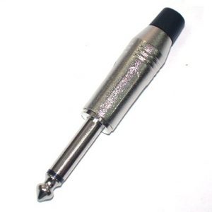 KONEKTOR 6,3mm MUSKI KABLOVSKI MONO SIVI/3009
