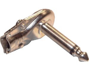 KONEKTOR 6,3mm MUSKI MONO METALNI POD UGLOM
