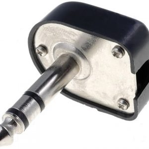 KONEKTOR 6,3mm MUSKI STEREO PLASTICNI POD UGLOM