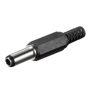 KONEKTOR DC MUSKI KABLOVSKI PLASTICNI 2,1mm