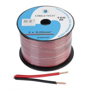 KOTUR KABLA 2X0,2mm CRNO CRVENI