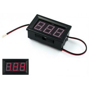 LED VOLTMETAR 4,5-30V CRVENI  2ZICE