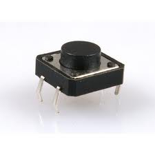 MINI TASTER 12X12 X8mm CRNI DTS21B/8