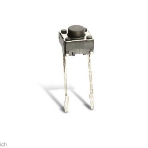 MINI TASTER 6X6 X4,5mm CRNI, 2 PINA