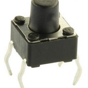 MINI TASTER 6X6 X7mm CRNI DTS63K