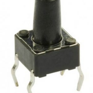 MINI TASTER 6X6 X9.5mm CRNI DTS65K