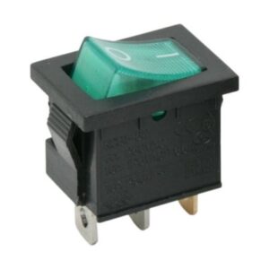 PREKIDAC ZELENI KOCKASTI 19X13mm 3 PINA KL-65