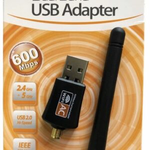 WiFi mrežna kartica 2,4GHz- 5GHz  / 802.11 a / c / b / g / n USB adapter sa antenom