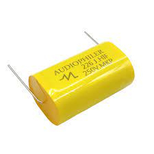 BLOK KONDENZATOR 22uF 250V AXIAL AUDIOPHILER ZUTI