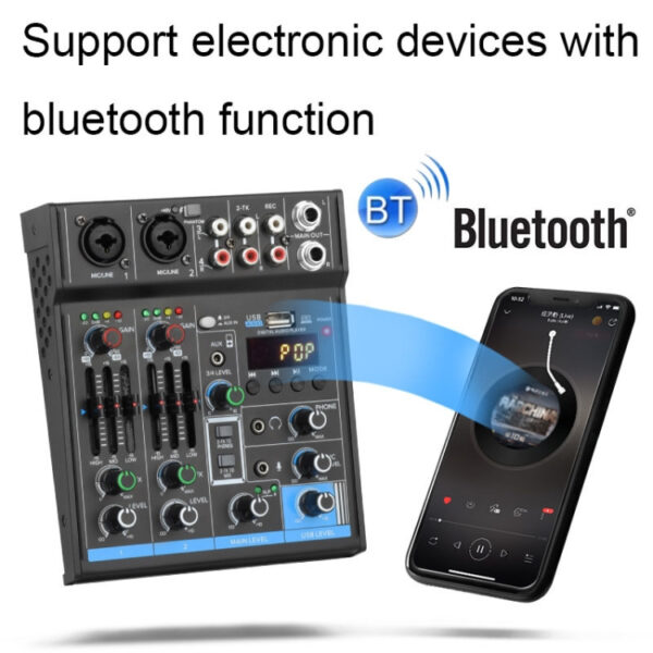 CETVOROKANALNA BLUETOOTH USB MIKSETA