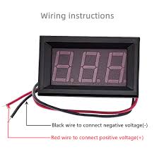LED DIGITALNI VOLTMETAR 0-500V DC