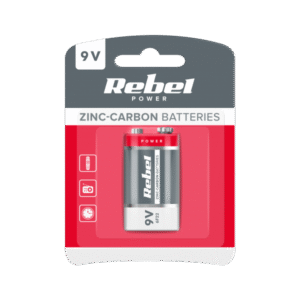 BATERIJA 9V REBEL , STANDARDNA- BLISTER